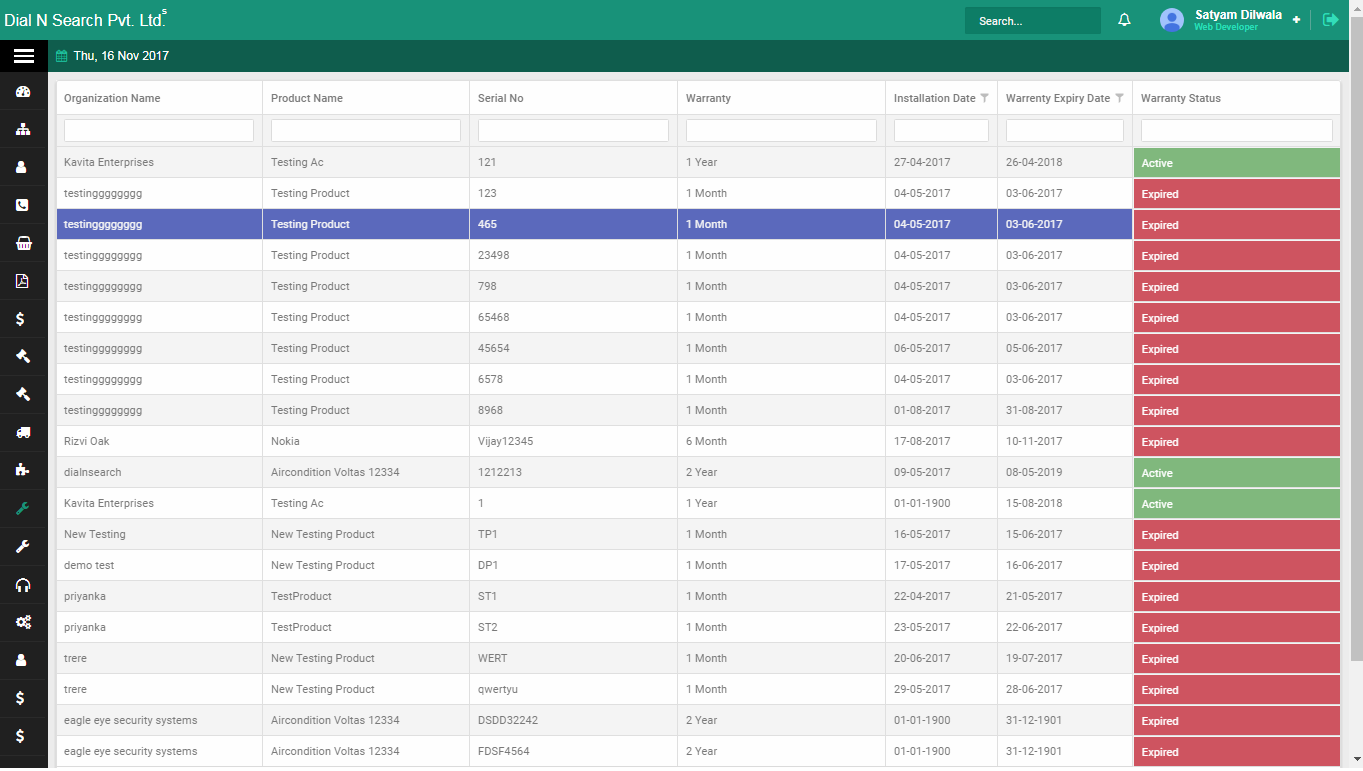 Convert warranty products to AMC